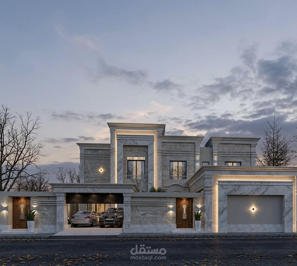 تصميم واجهه فيلا