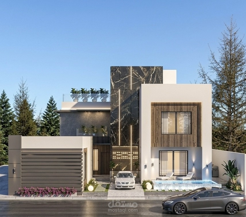 تصميم واجهه فيلا