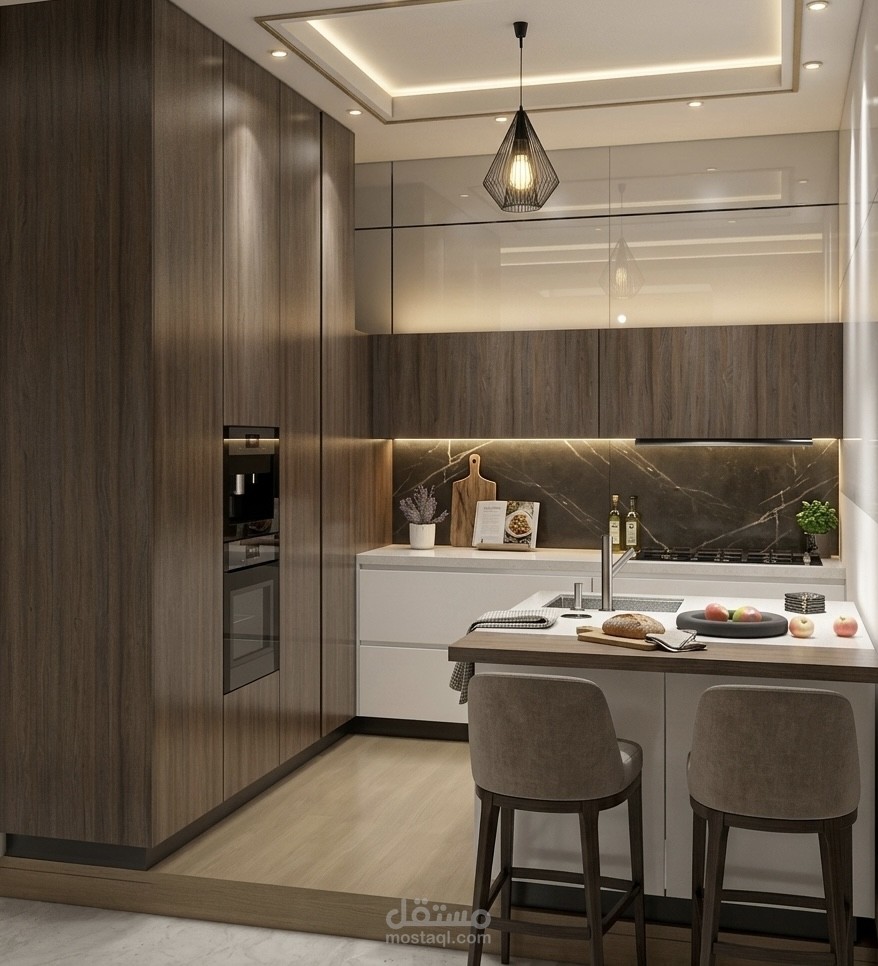 تصميم داخلى لمطبخ