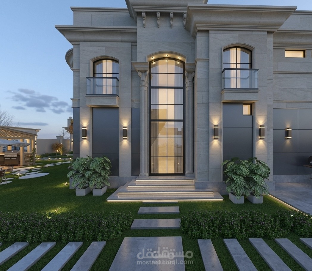 تصميم واجهه فيلا