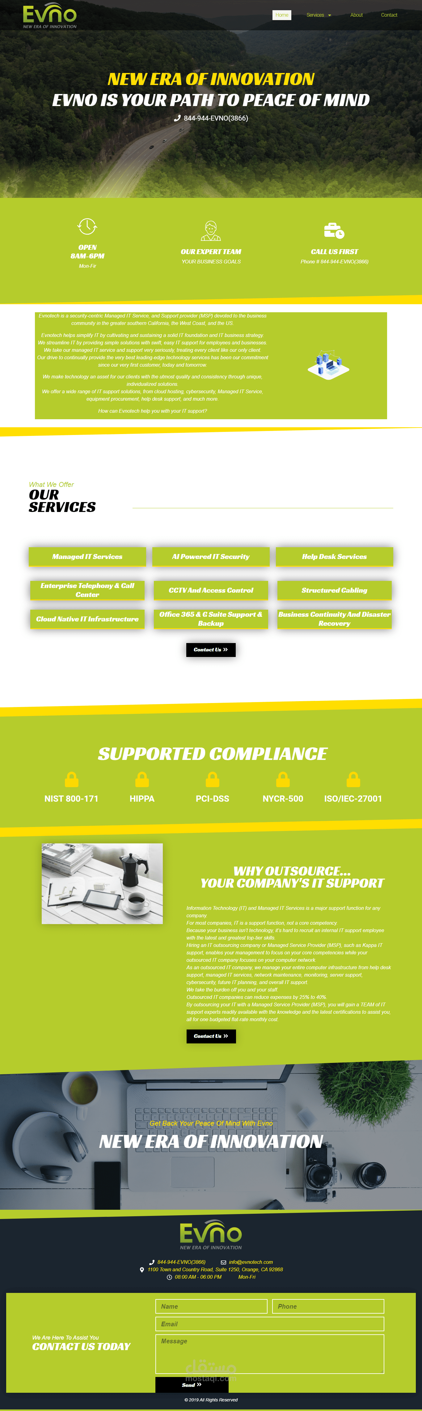 تصميم موقع الكتروني لشركة خاصة بالتكنولوجيا