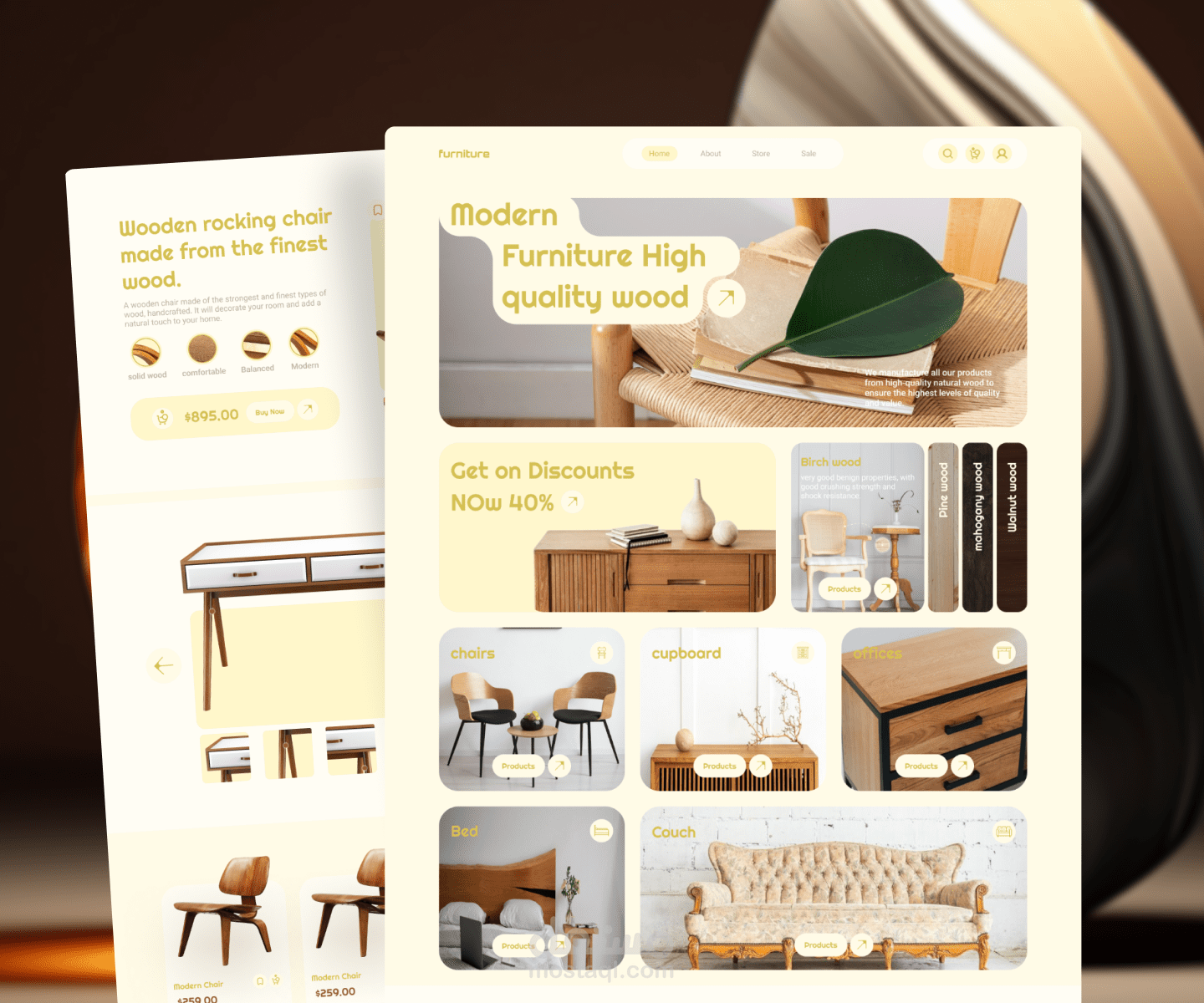 Furniture Store - Landing page