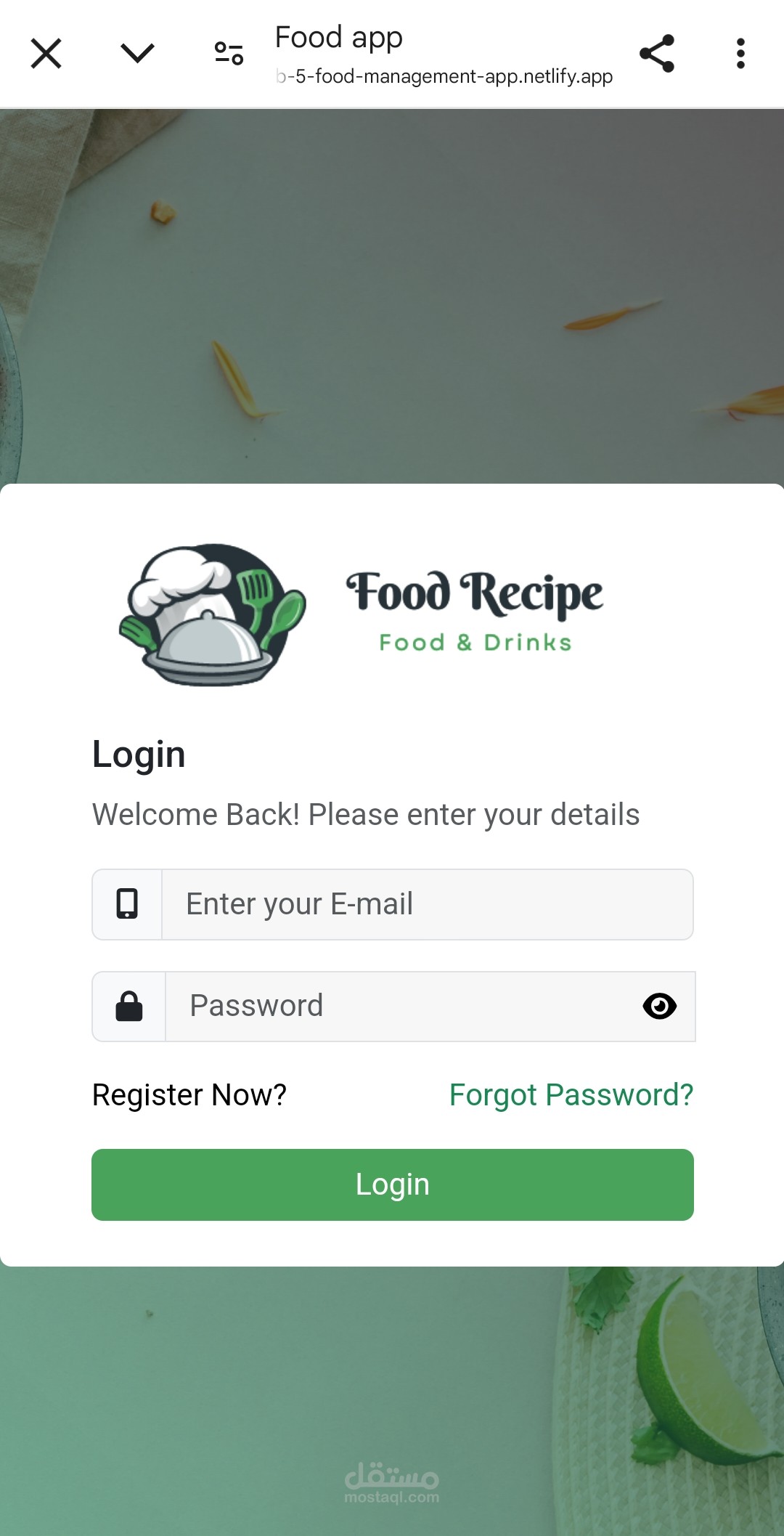 Food Management System