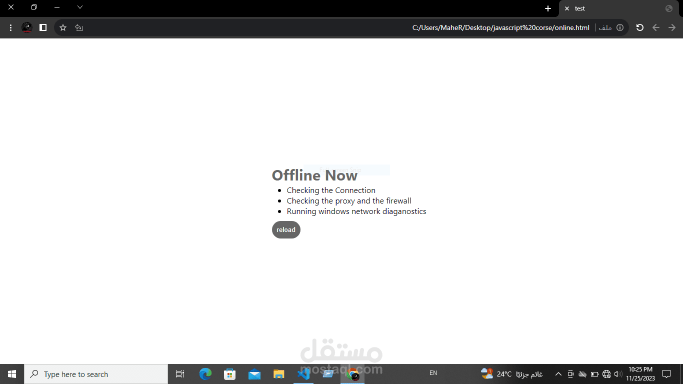 online or offline project
