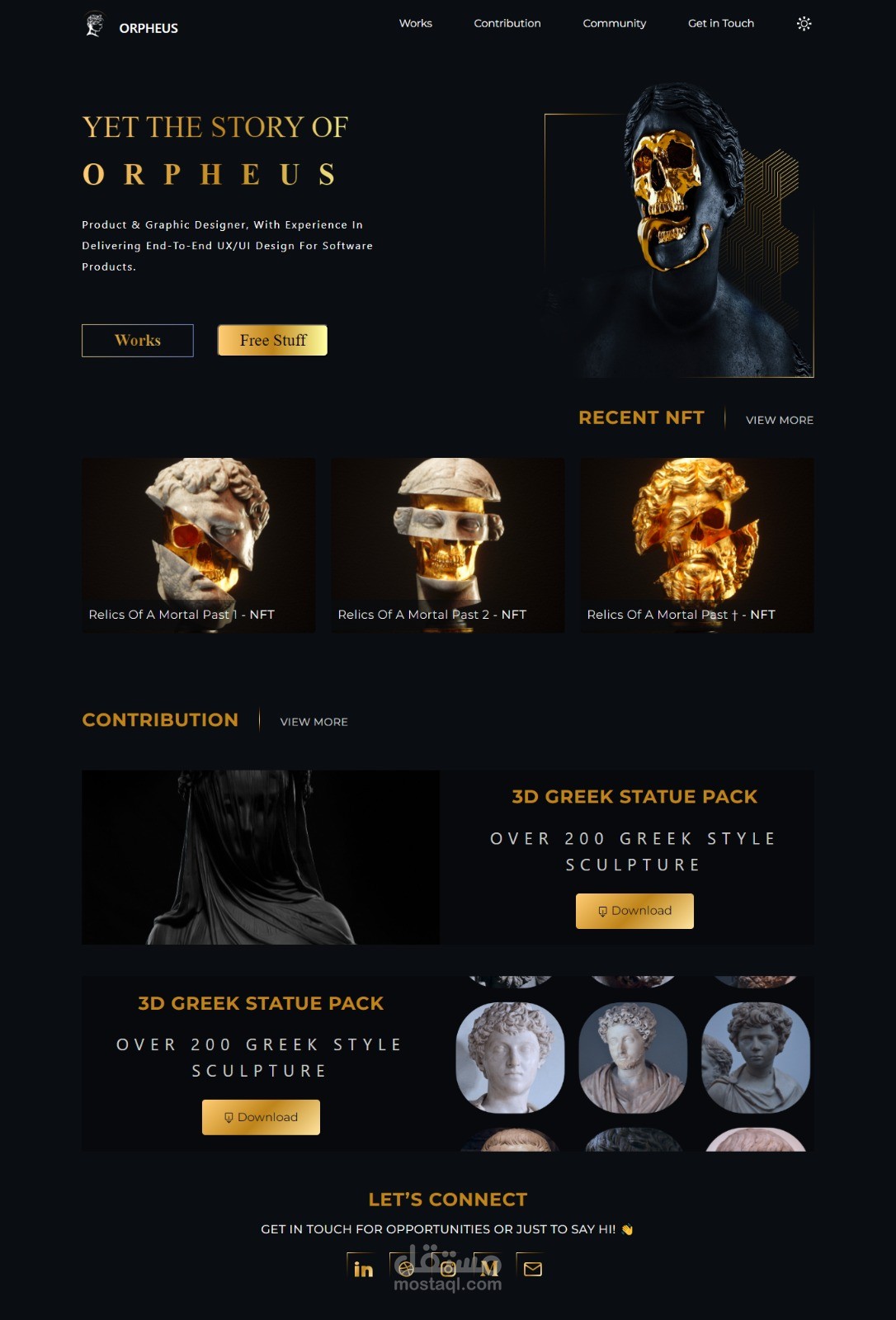 Website for portfolio
