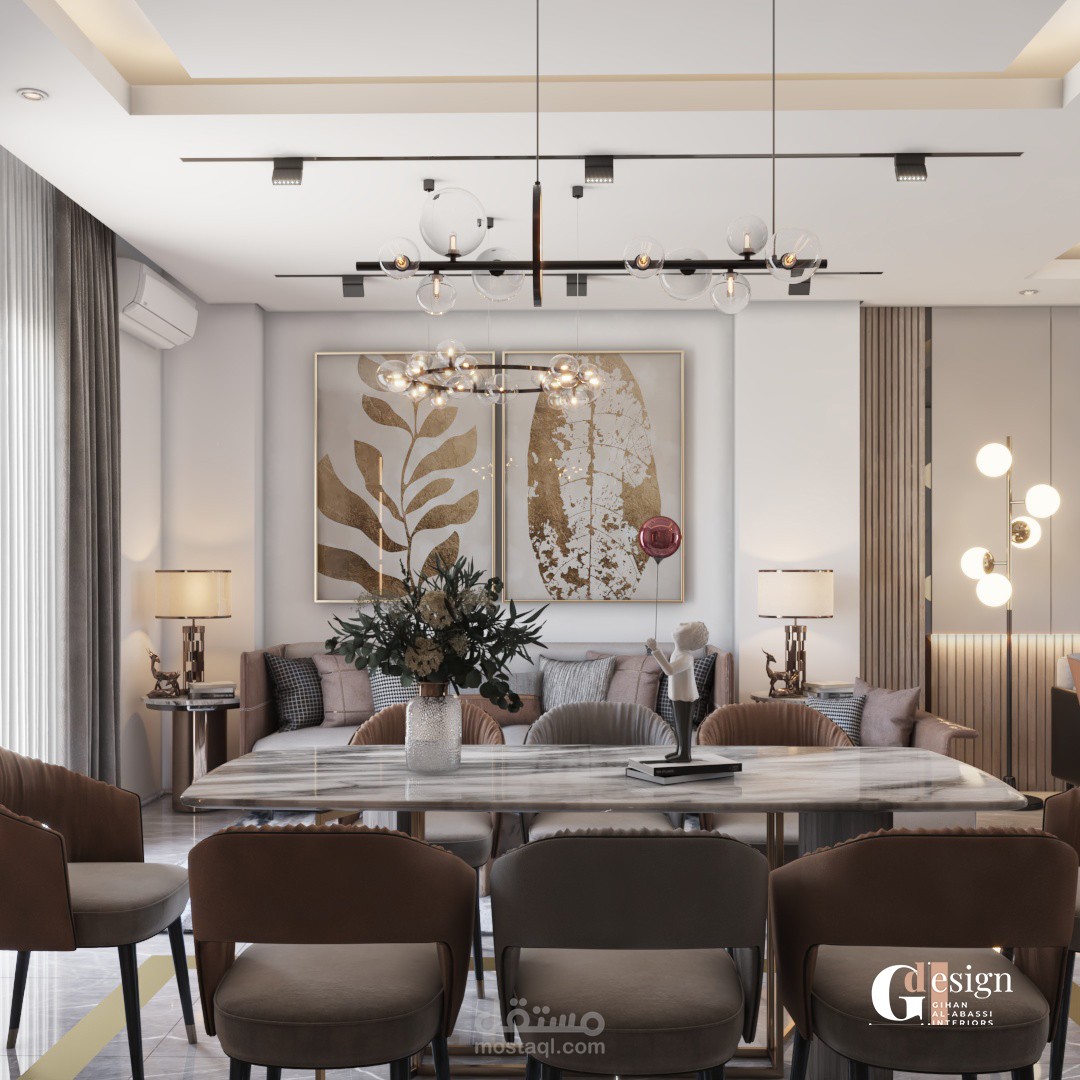 تصميم شقه سكنيه دوبلكس بالقاهره