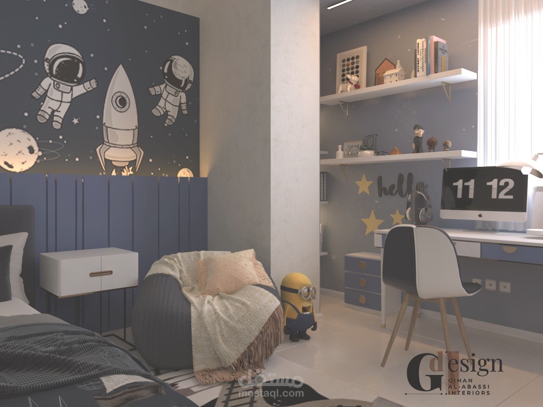 تصميم غرفه نوم ولد
