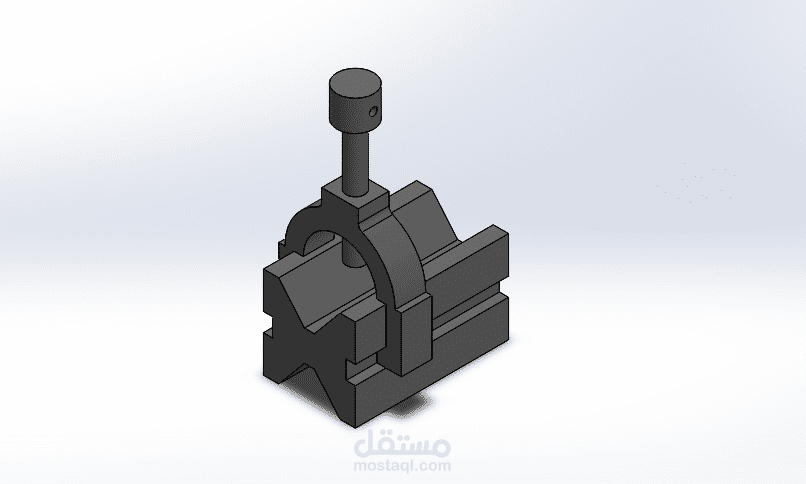 تصميم جزء ميكانيكي ع برنامج  ال solidworks  بشكل 3d ودقيق حسب المقاسات المطلوبة