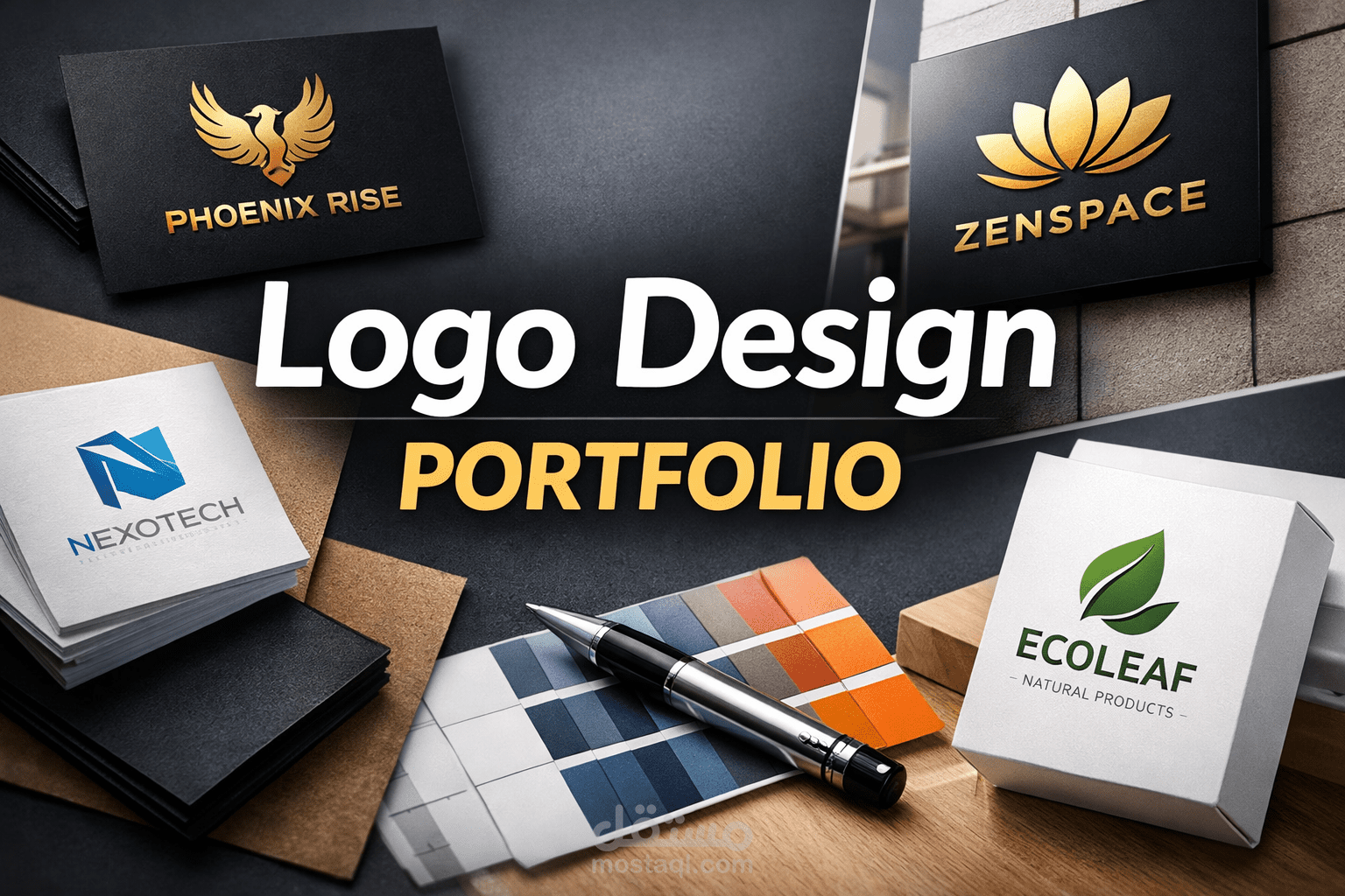 تصميم شعارات 3D احترافية مبتكرة