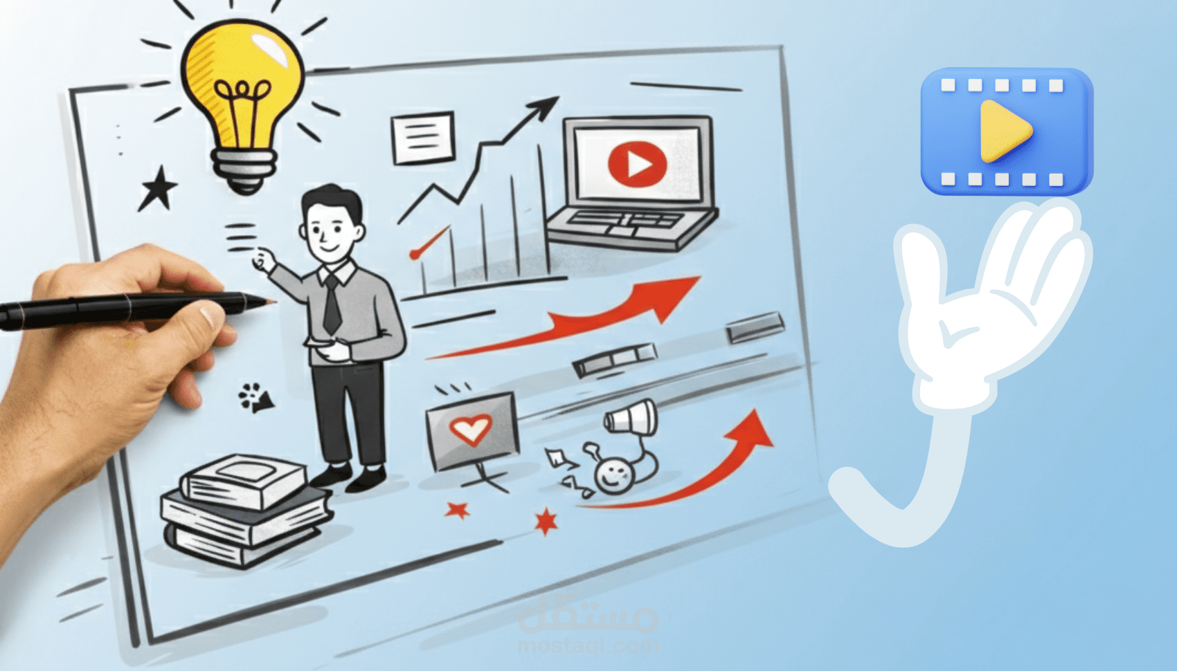 تصميم فيديو وايت بورد انيميشن