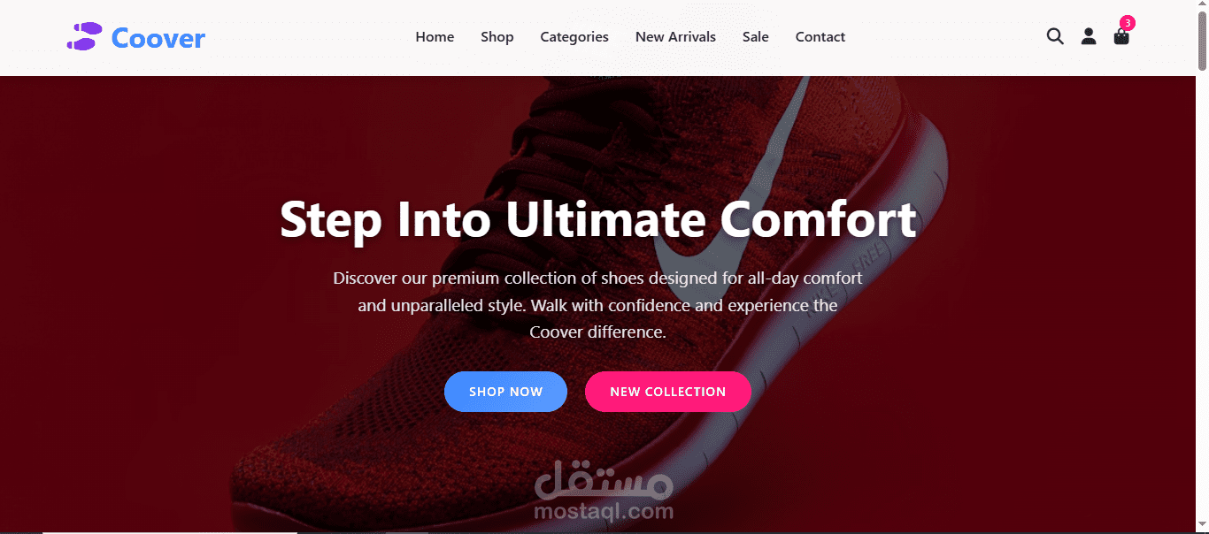 a professional e commerce website
