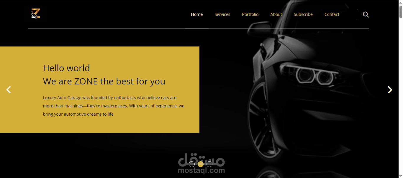 website for cars brand