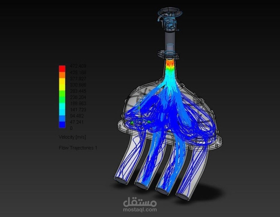 Internal flow simulation