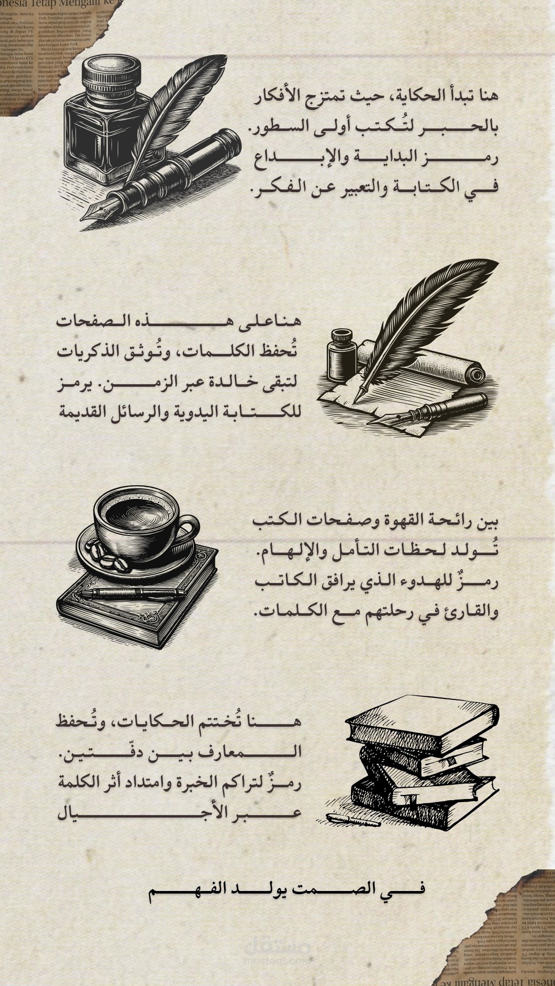 تصميم مفاهيم ادبية