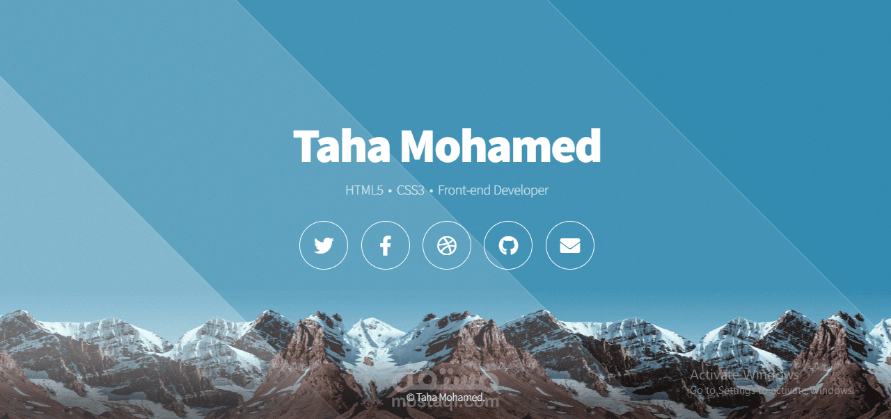 موقع شخصي - portfolio