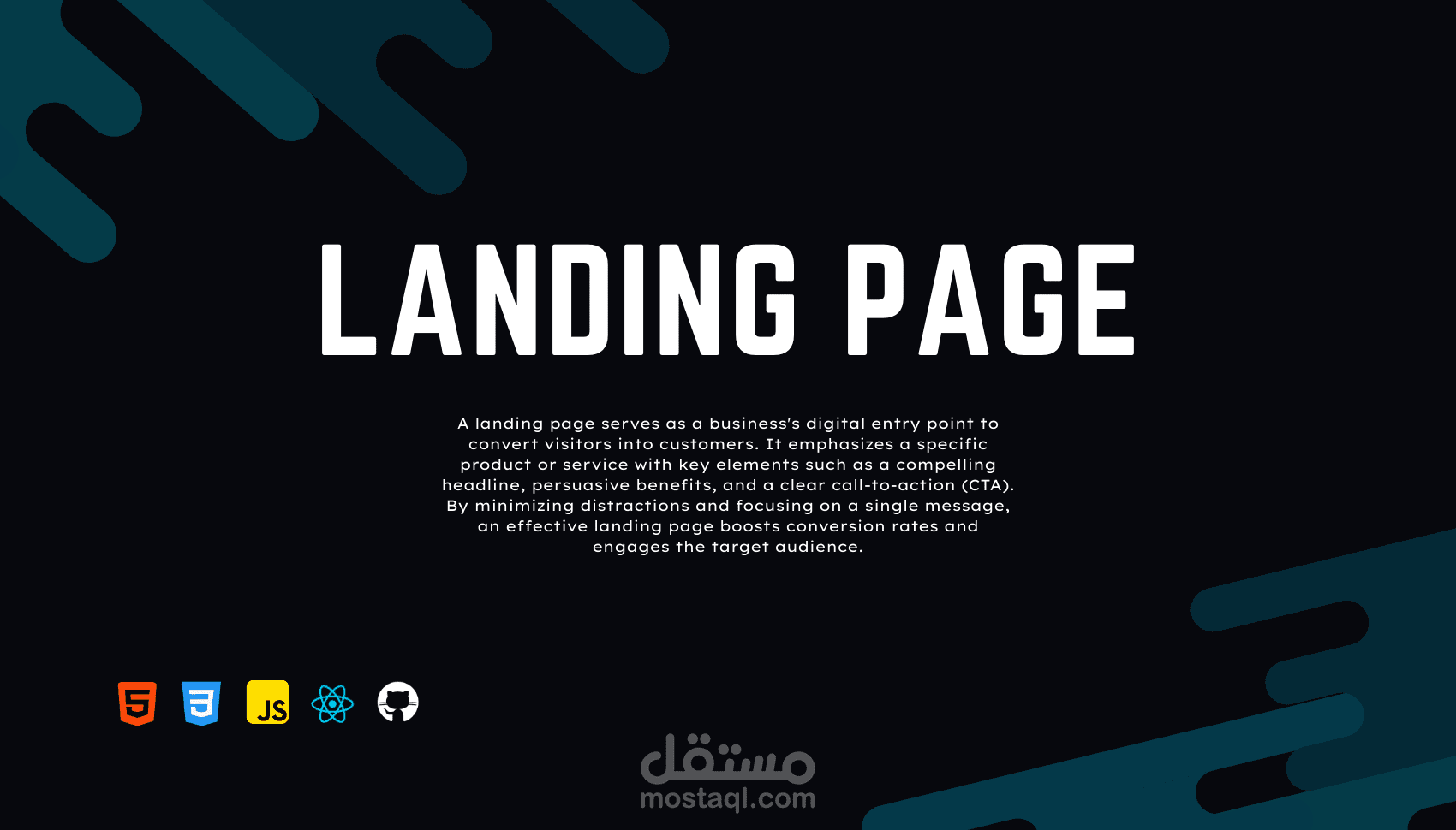 صفحة هبوط - Landing Page  تسويقية لعرض المنتجات والخدمات
