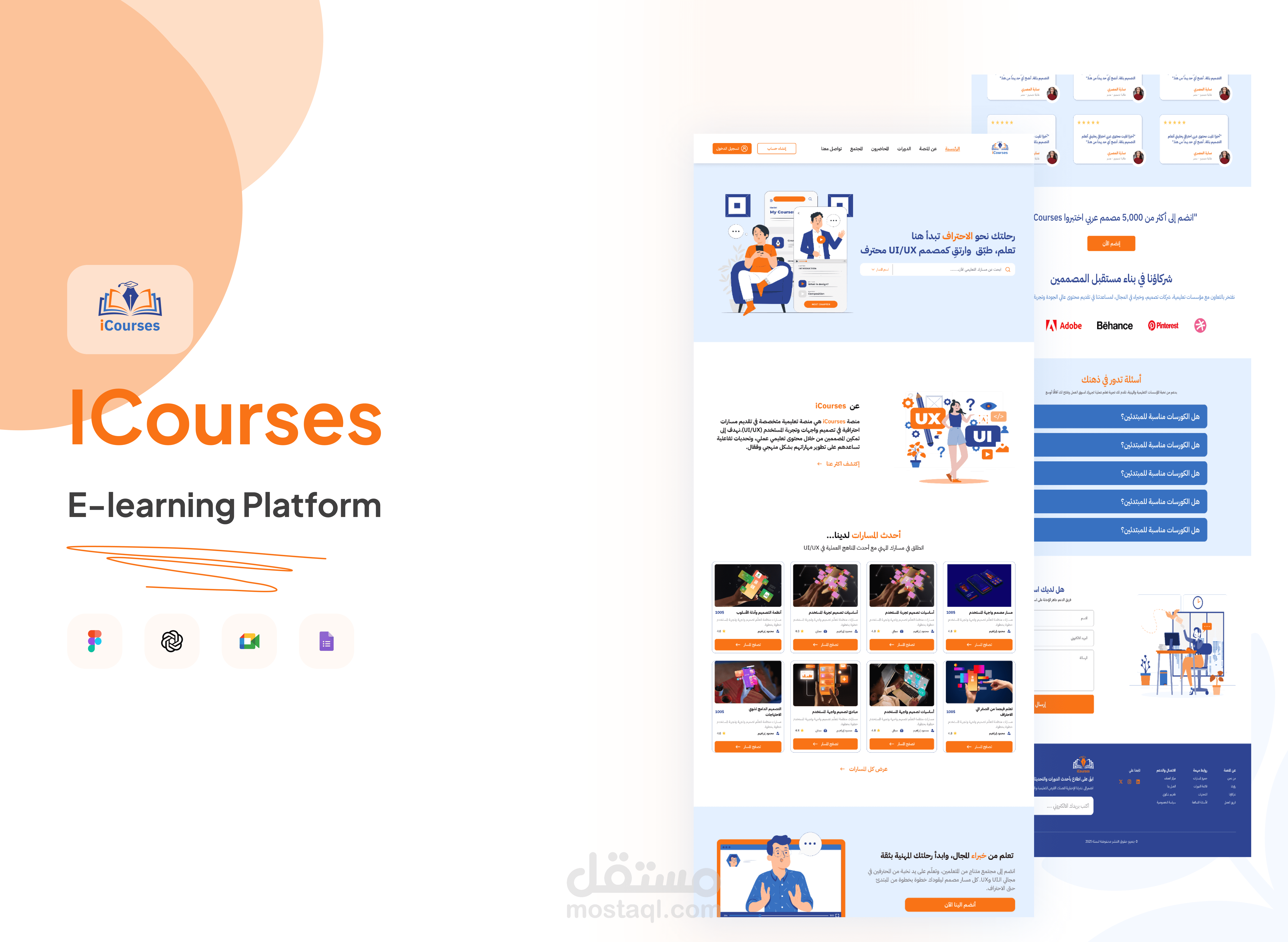 iCourses – UX/UI Case Study E-learning Platform