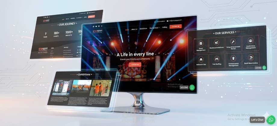 Setup Egypt – موقع احترافي لشركة متخصصة في إدارة وتنظيم الفعاليات والمعارض
