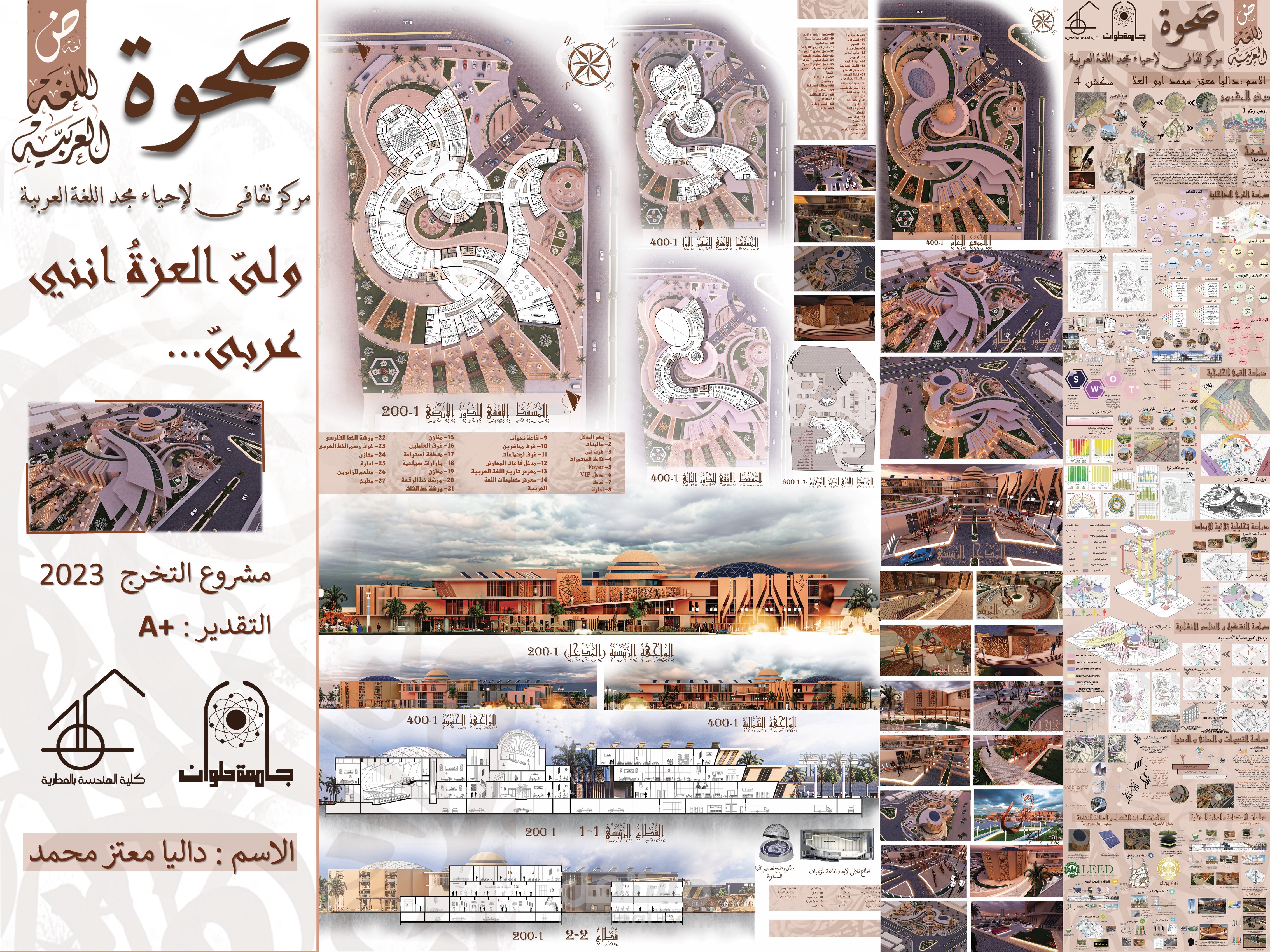 مشروع مركز ثقافى لاحياء مجد اللغة العربية