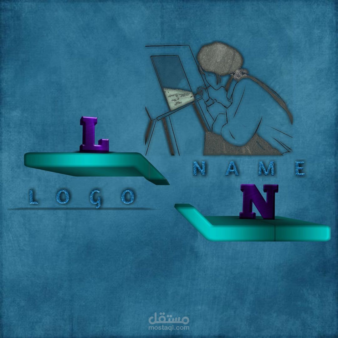 فكره اوّليه بسيطه لشعار صفحه رسم علي مواقع السوشيال ميديا
