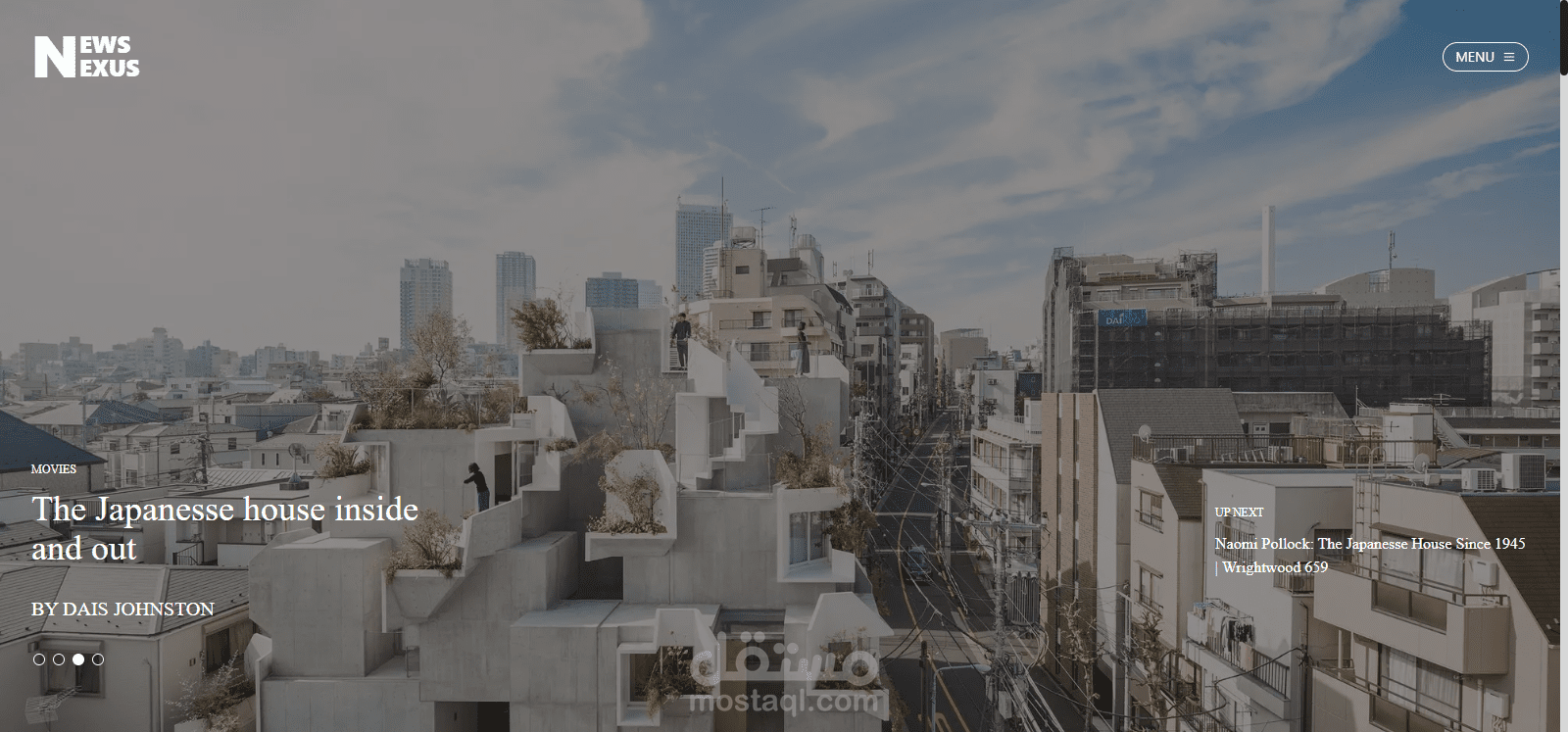 مدونة الكترونية لنشر الاخبار (MERN)