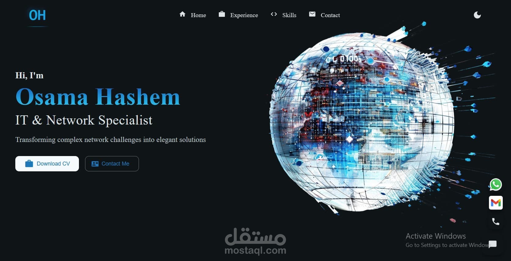 صفحة هبوط شخصية