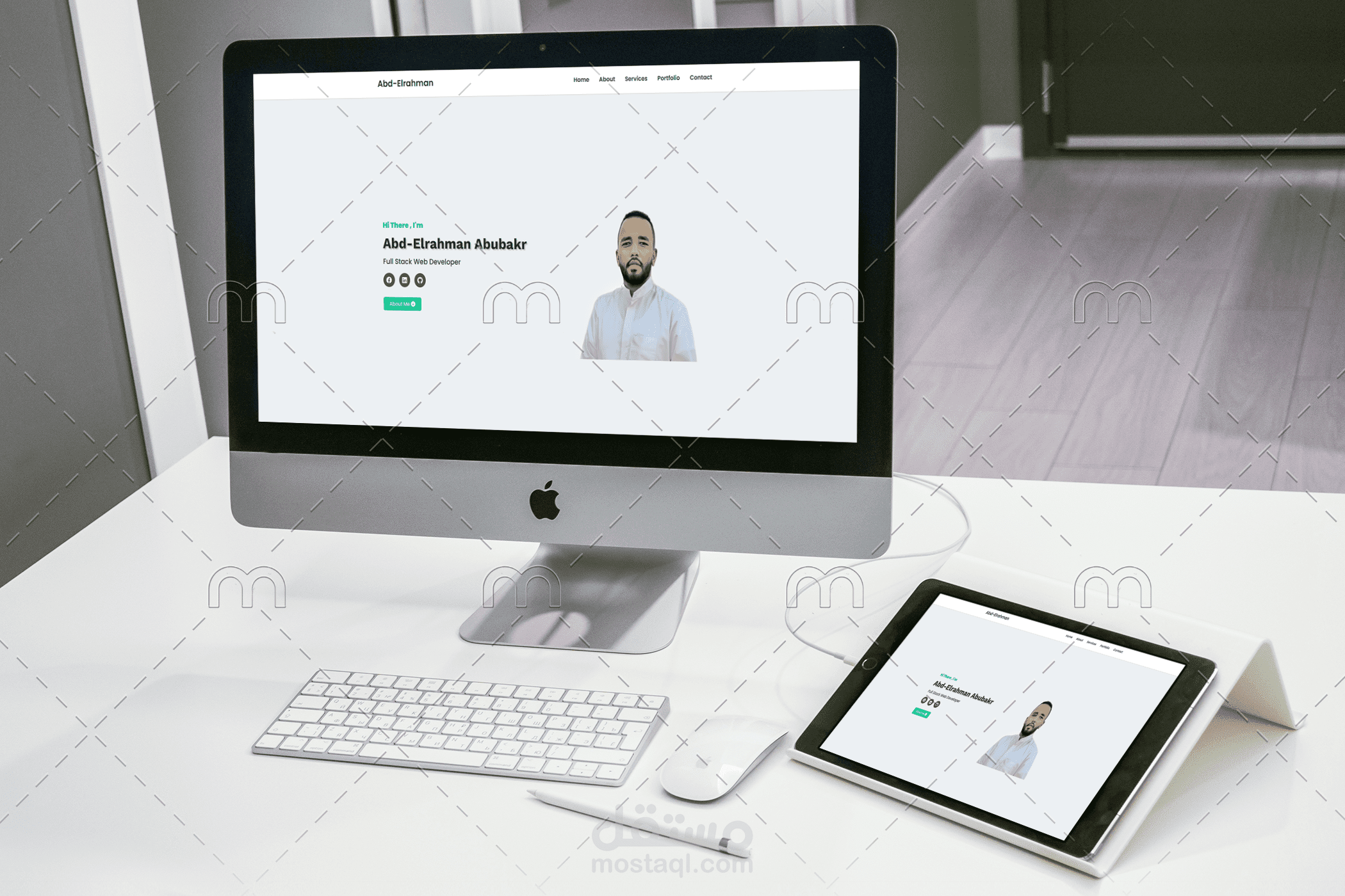 بناء موقع شخصى باستخدام ( Html, Css, Javascript)