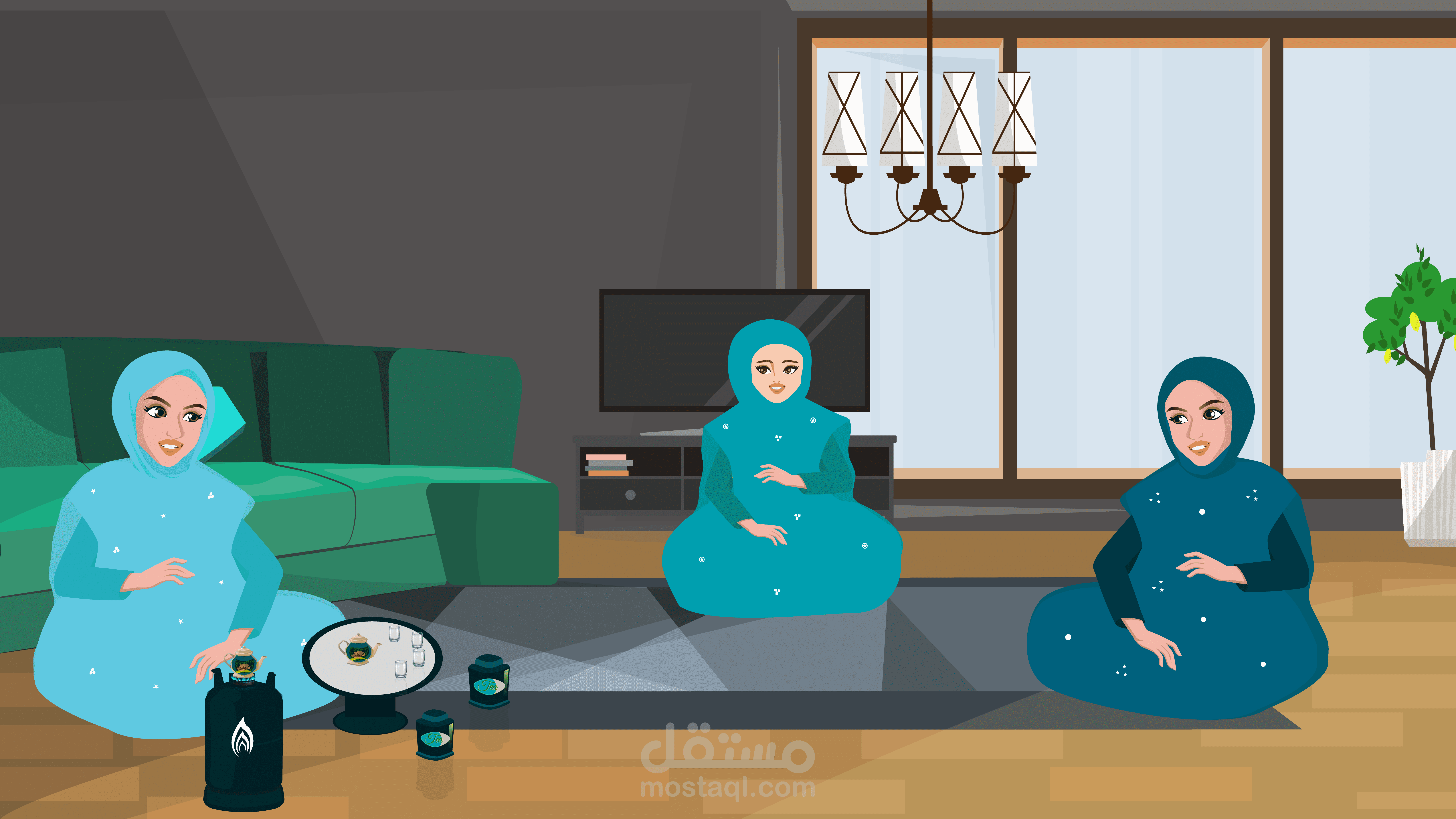 فيديو أنيميشن موشن اجرافيك لمؤسسة الصياد