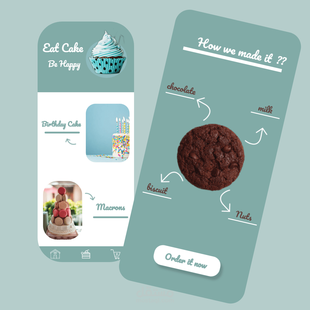 تطبيق لبيع الحلويات