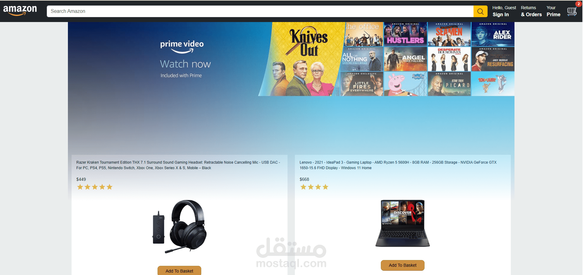 Amazon Clone - Full Stack E-Commerce Platform