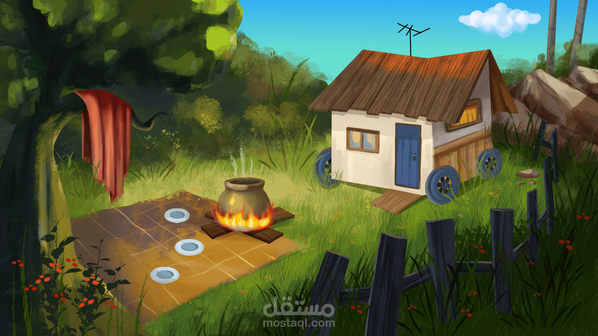 منزل في الطبيعة