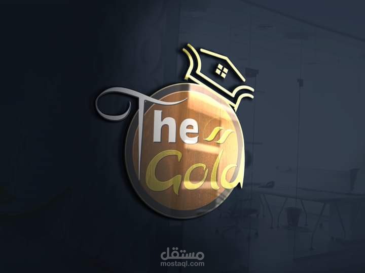 تصميم شعار ملصق لشركة The Gold للأثاث