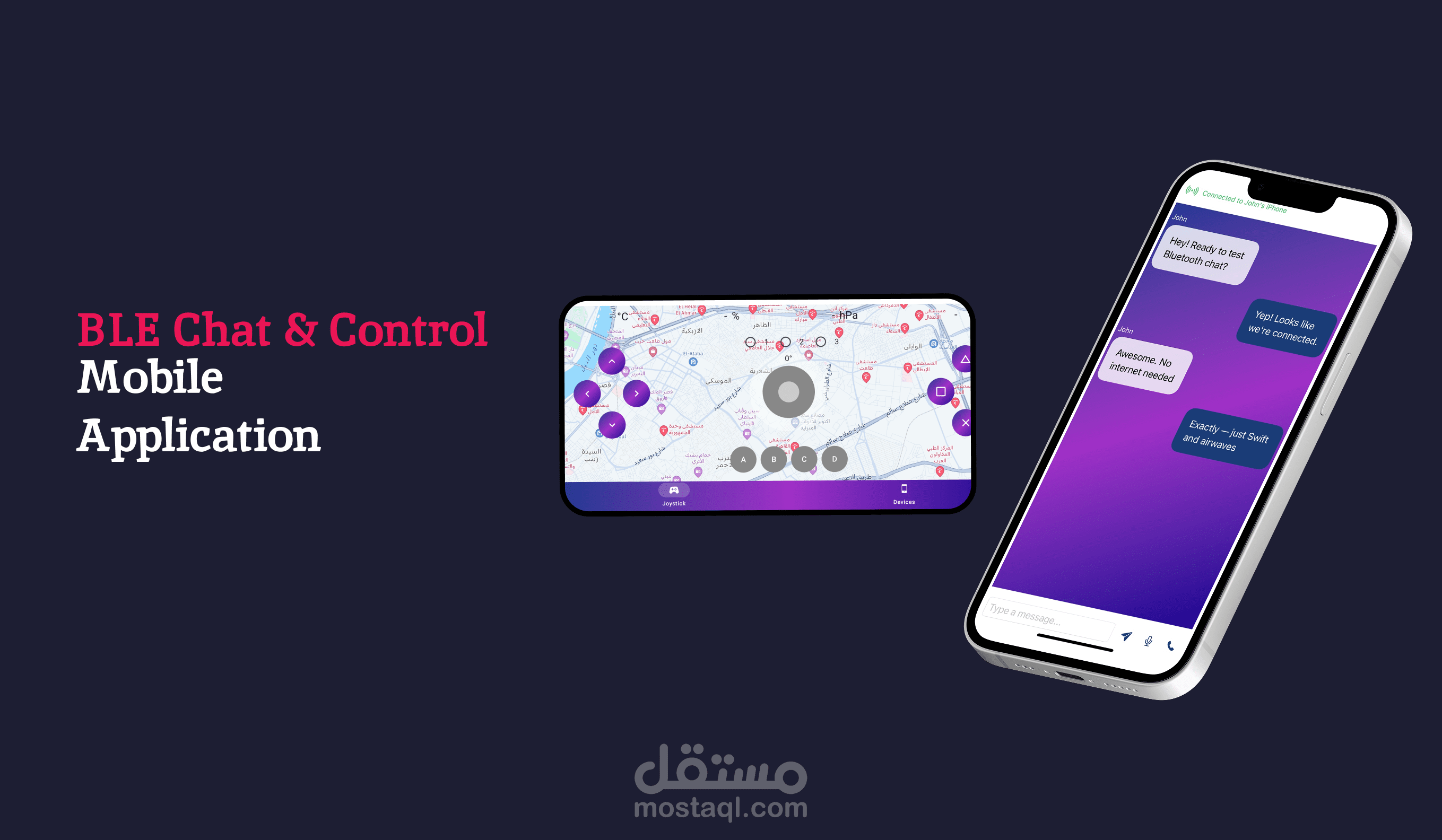 BLE Chat and Control Mobile Application