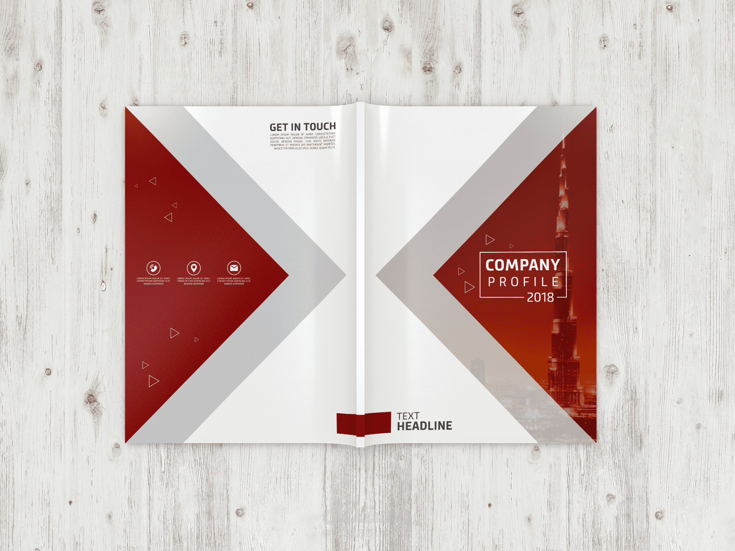 Company Profile layout template design