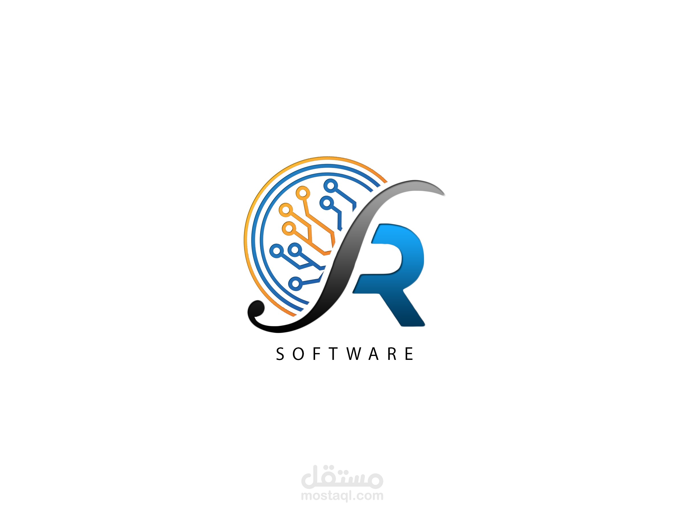 تصميم شعار لشركة SR للاعمال الالكترونية