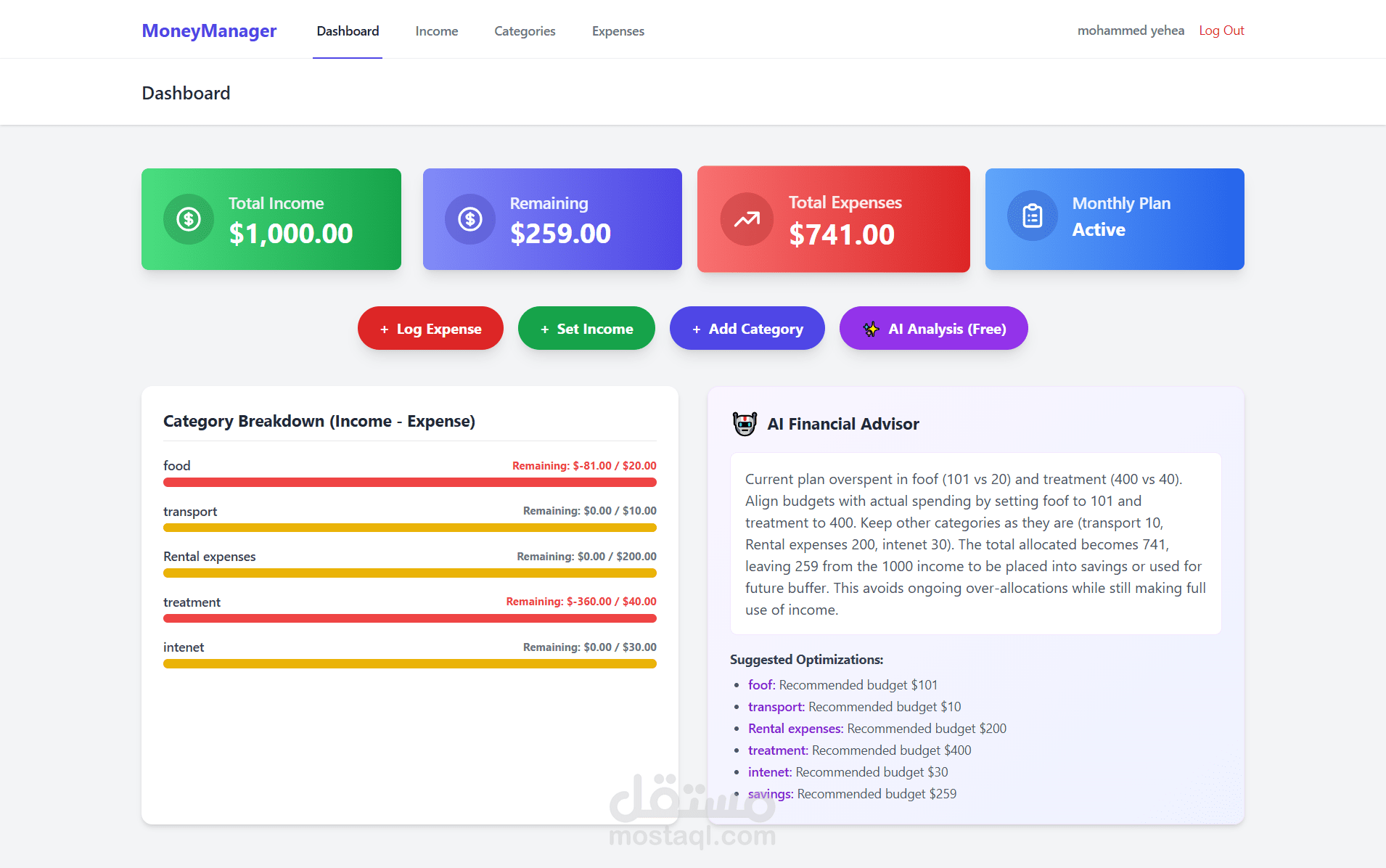Expense Tracker – Laravel Personal Finance Management System