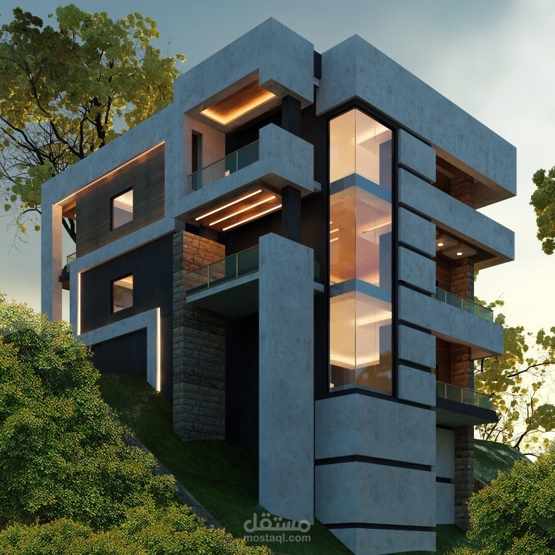 modern villa