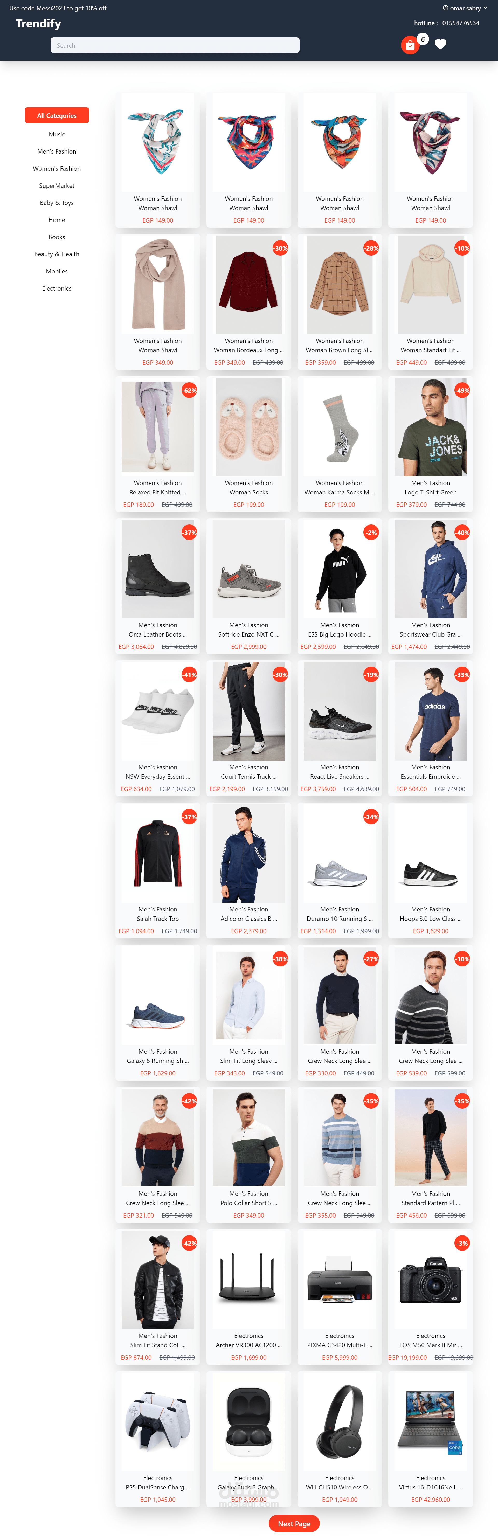 e-commerce Trendify