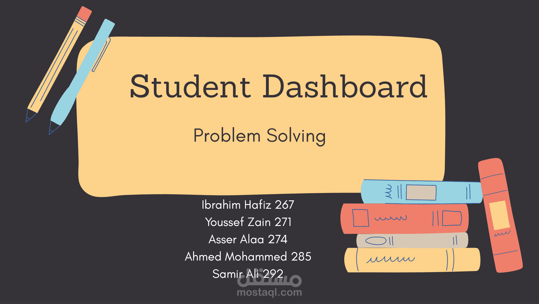 Powerpoint about Student dashboard Notion Template