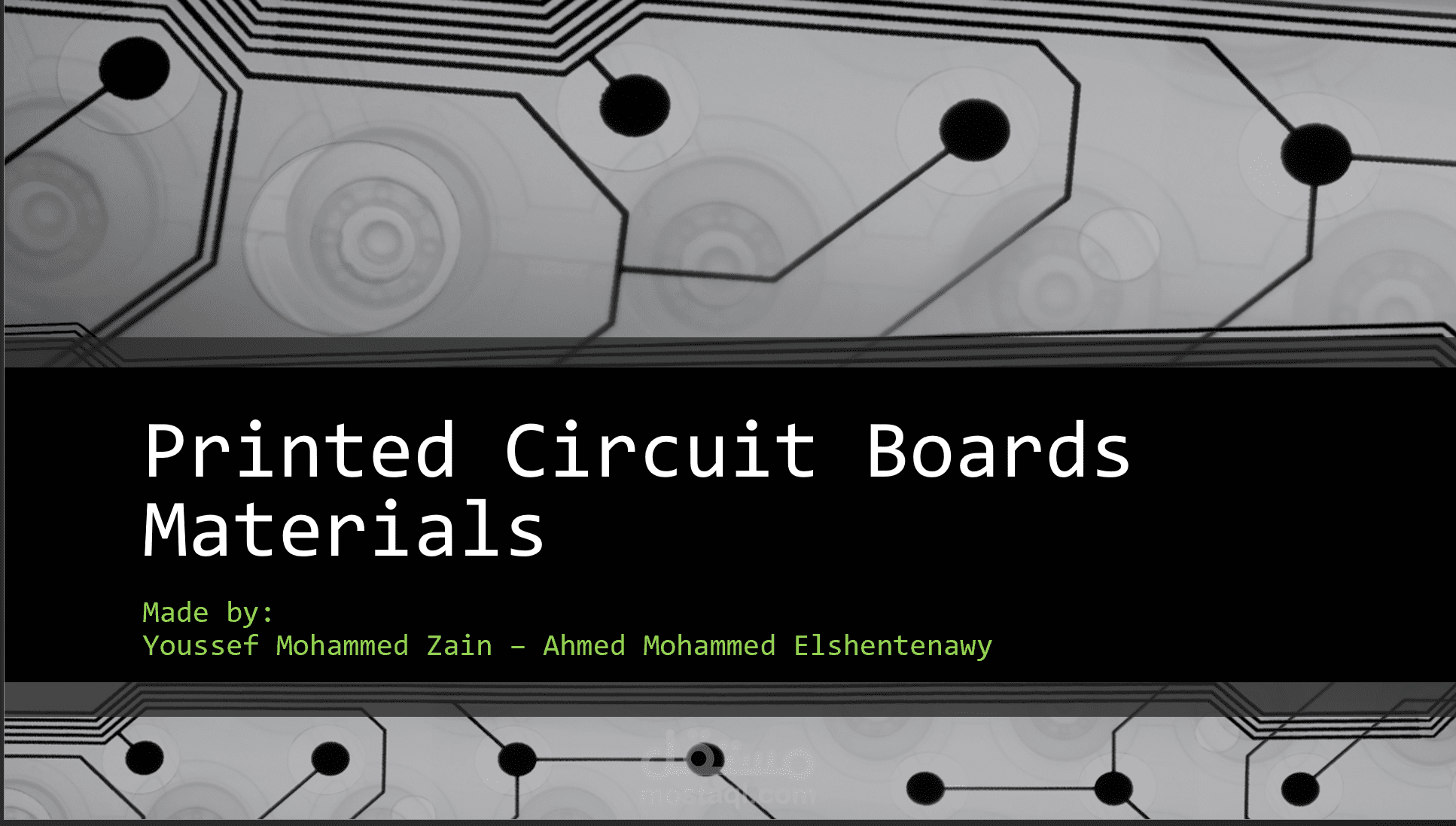 Presentation about PCBs (Printed Cicruit Board)