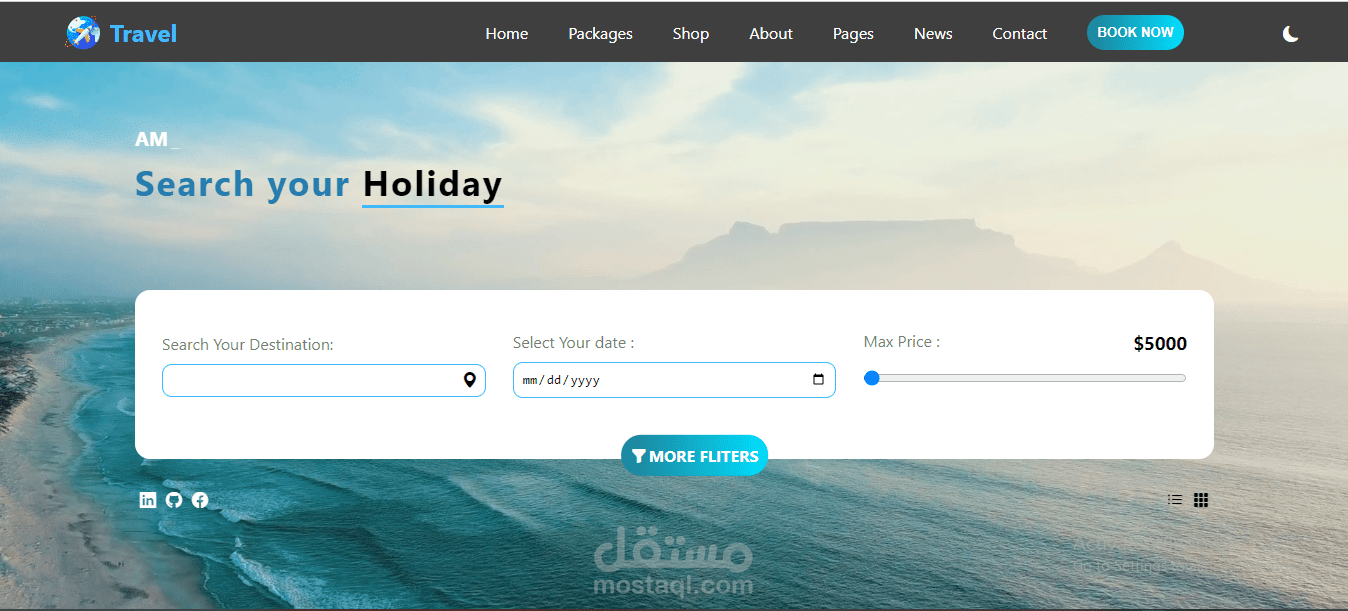 travel website