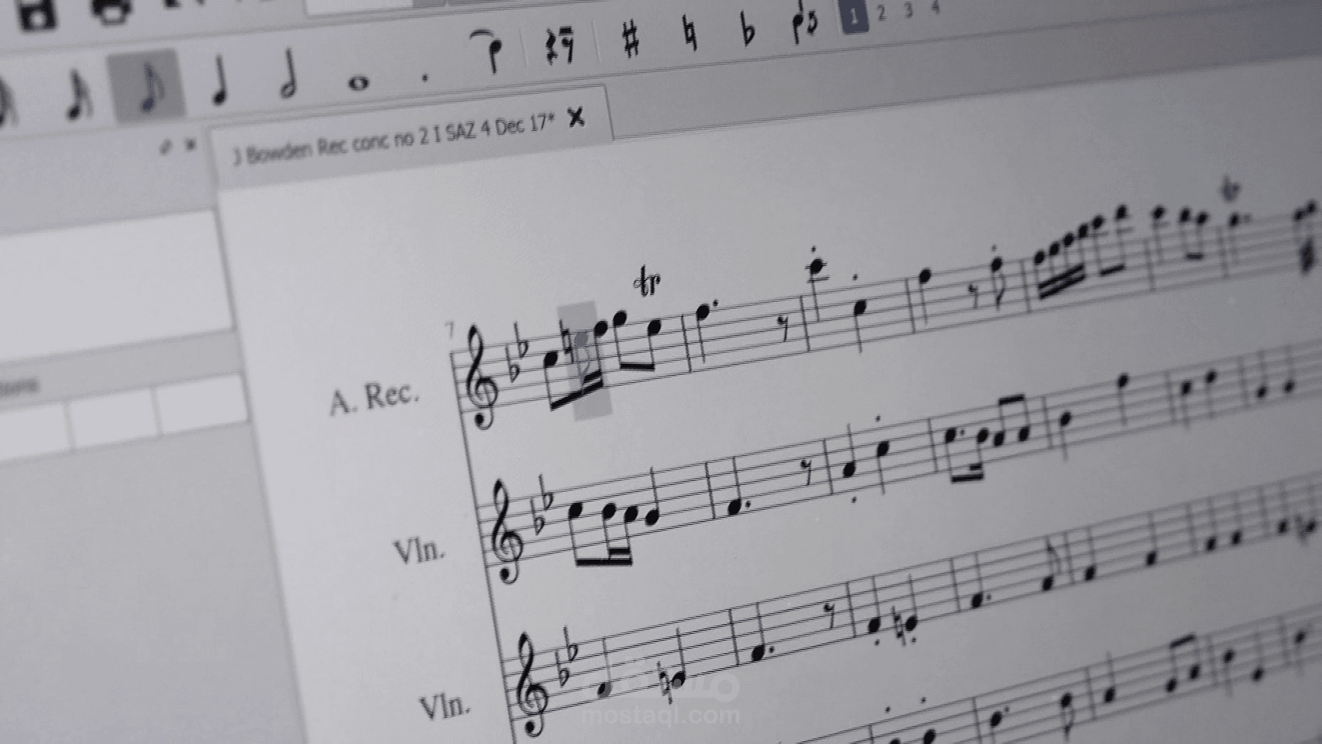 تنويط موسيقي باستخدام برنامج musescore