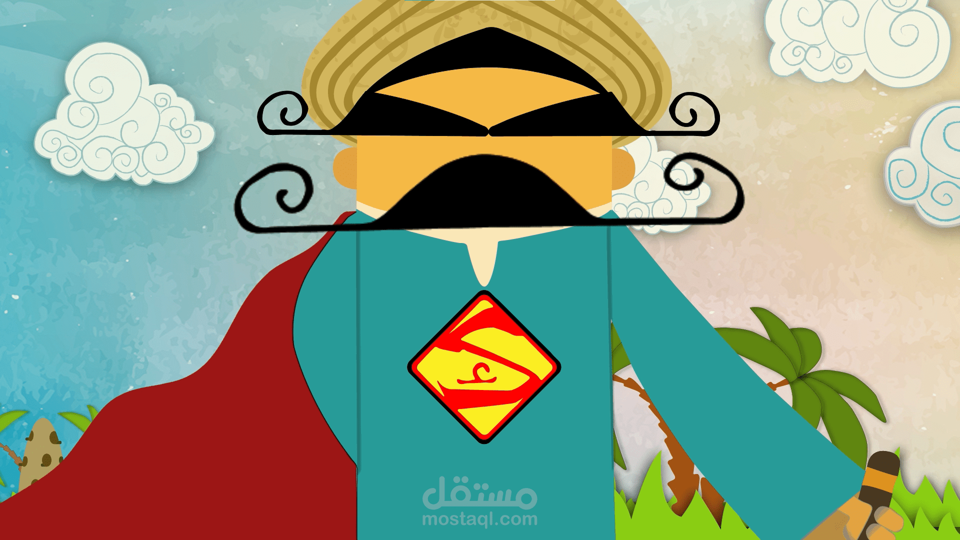 اعادة تصميم تتر مسلسل الكبير اوي | موشن جرافيك