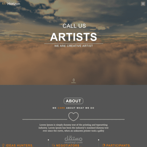 قالب Horizon