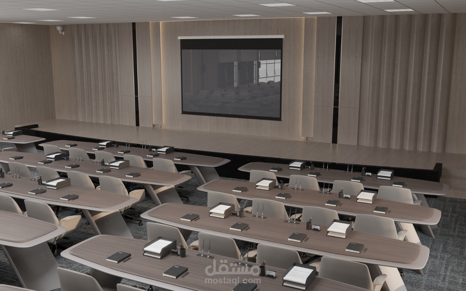 تصميم قاعة مؤتمرات