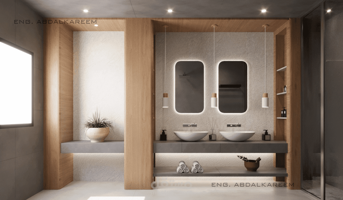 تصميم حمام موديرن