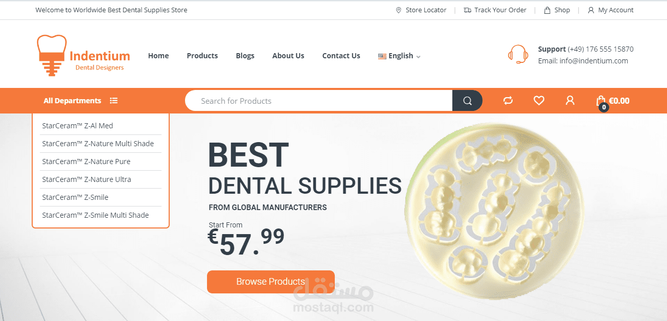 موقع تجهيزات طبية لشركة المانية