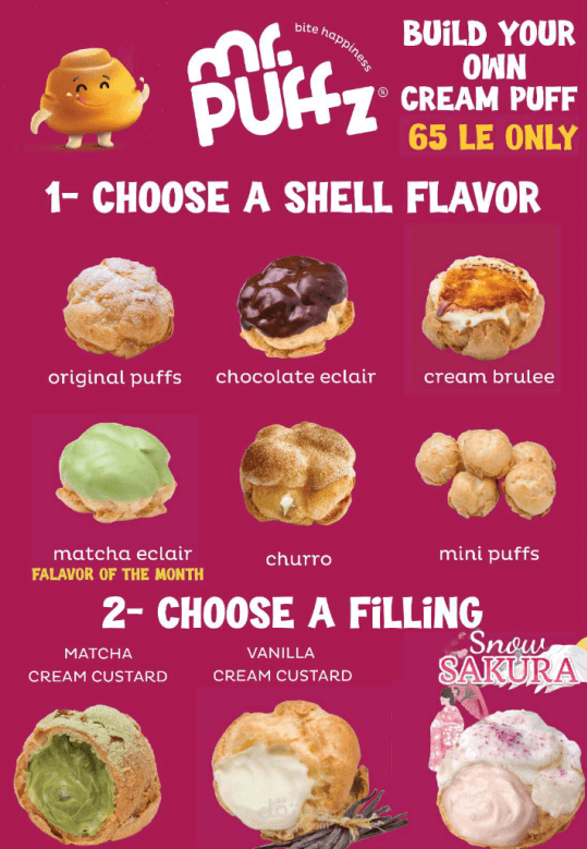 Puffz Menu