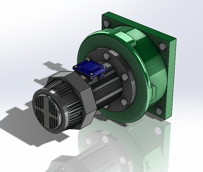 Design motor with gearbox