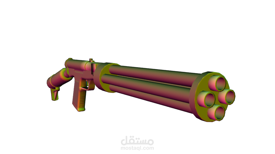 تصميم أسلحة ثري دي للعبة أندرويد